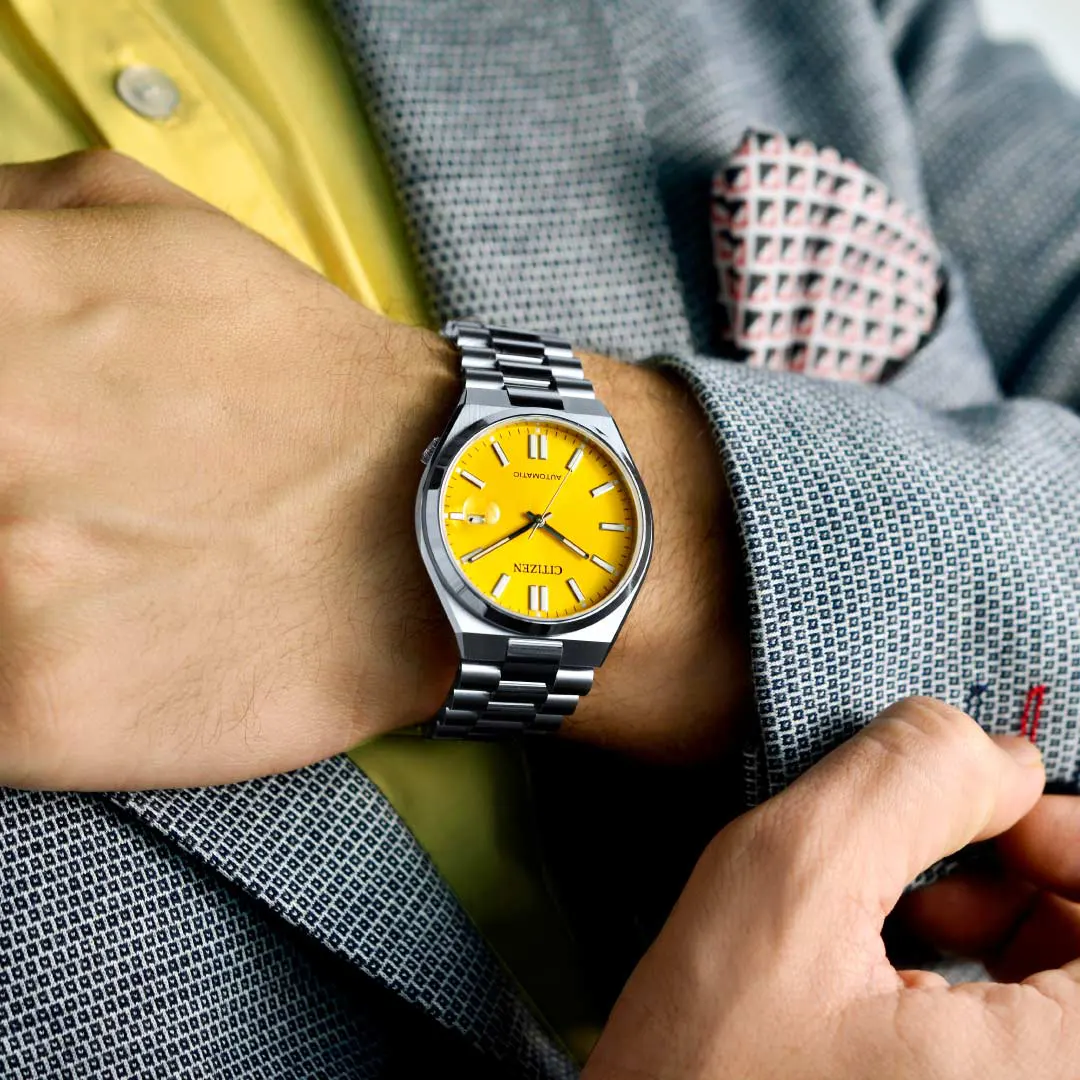 Citizen Tsuyosa Yellow Dial Unique Men’s Watch- NJ0150-81Z
